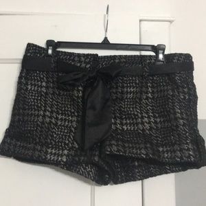 Express black and silver shorts